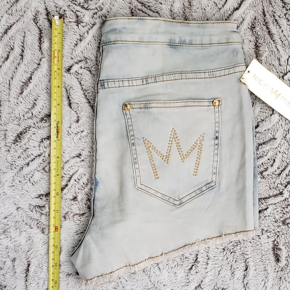 NWT Nicki‎ Minaj Jean Shorts light wash - Picture 8 of 9